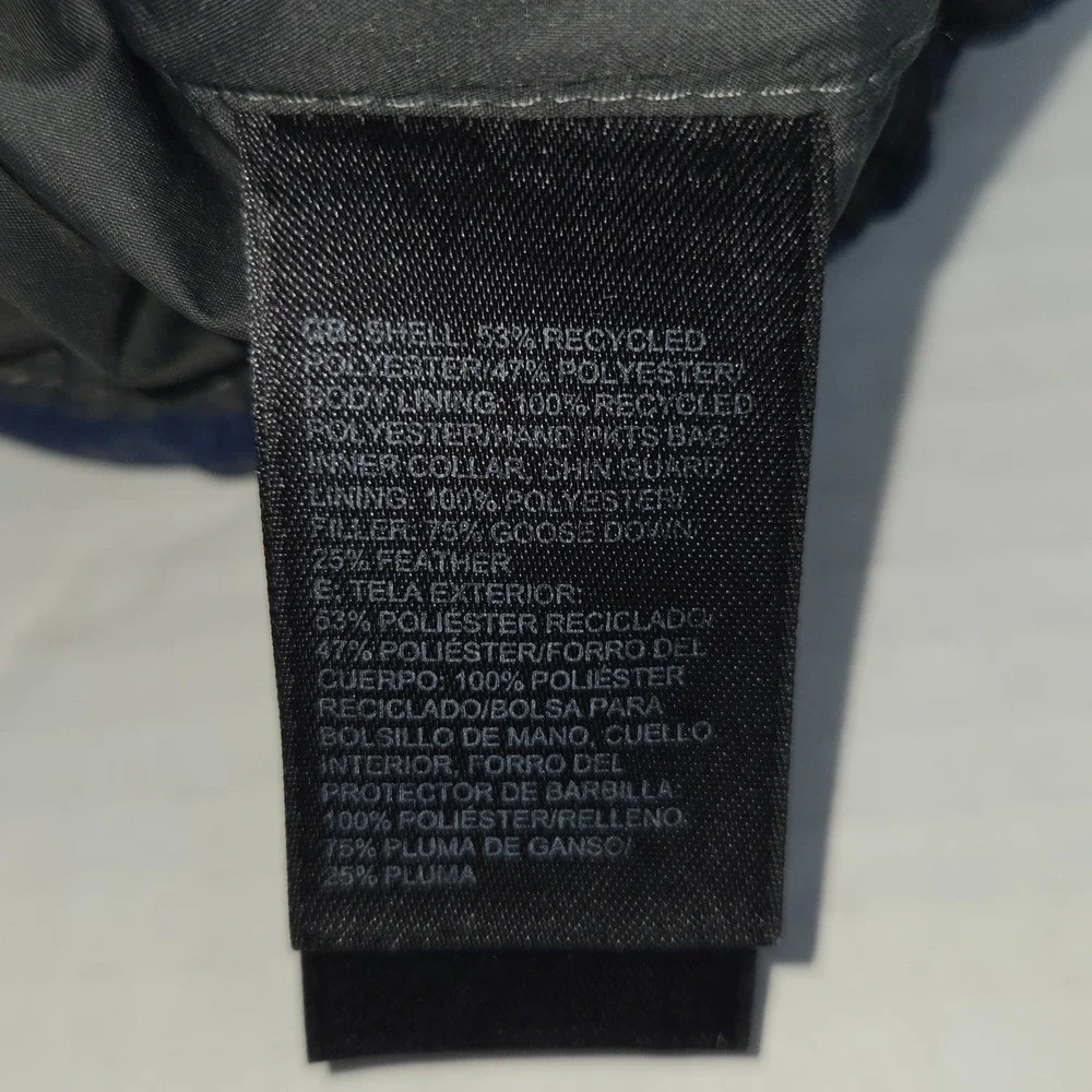 The North Face Down Vest Men Medium Blue Gray Puffer 550 Winter Gorpcore Outdoor